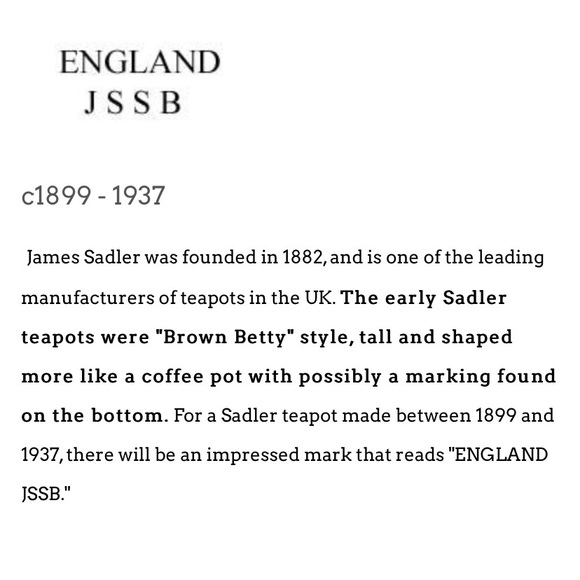 James Sadler Vintage Teapot - Picture 4 of 4